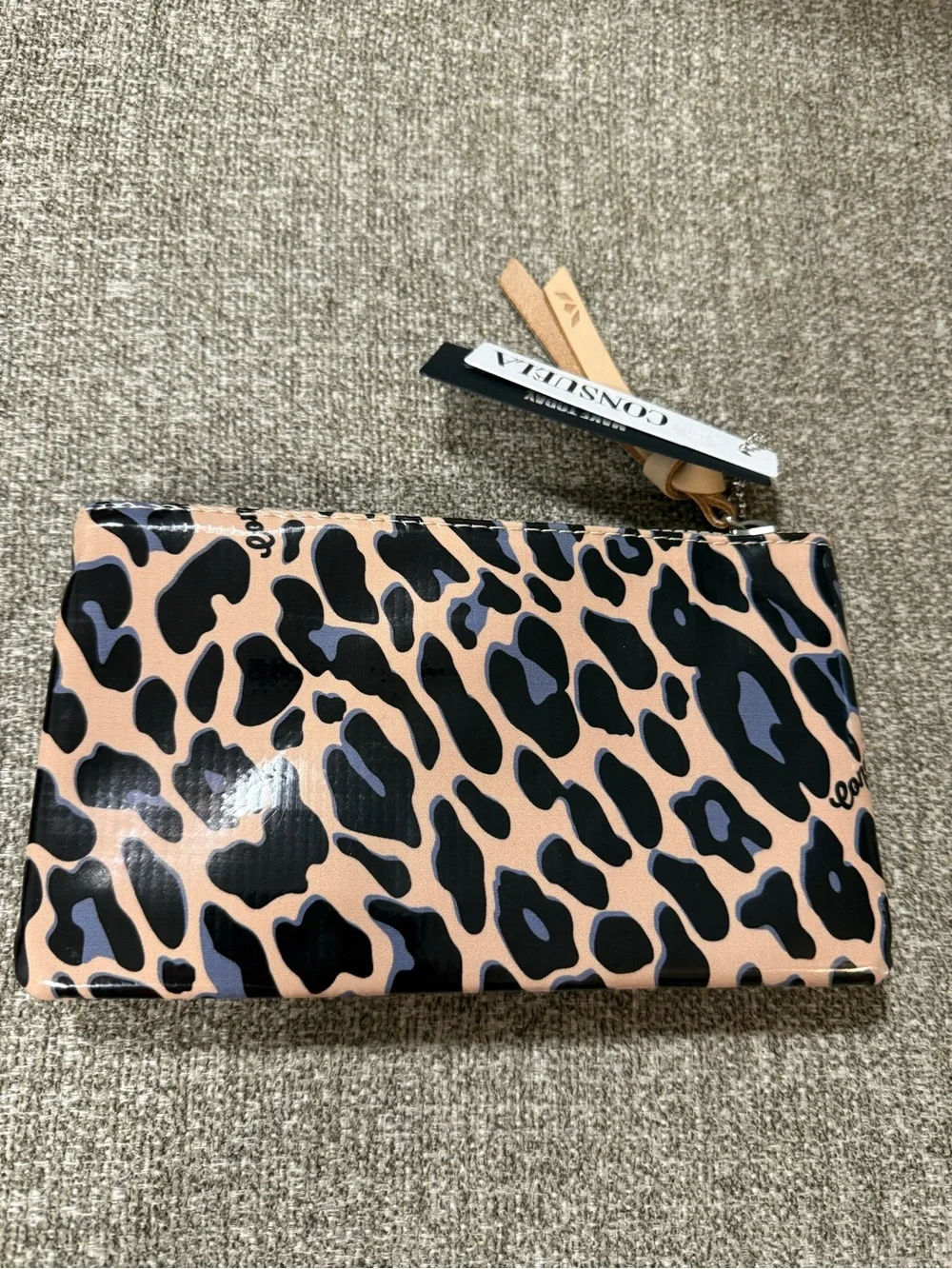 Consuela Leopard-Print Slim Wallet